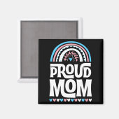 Moeder Transgender Pride Vlag Moederdag Bohemian Magneet (Voorkant / Achterkant)