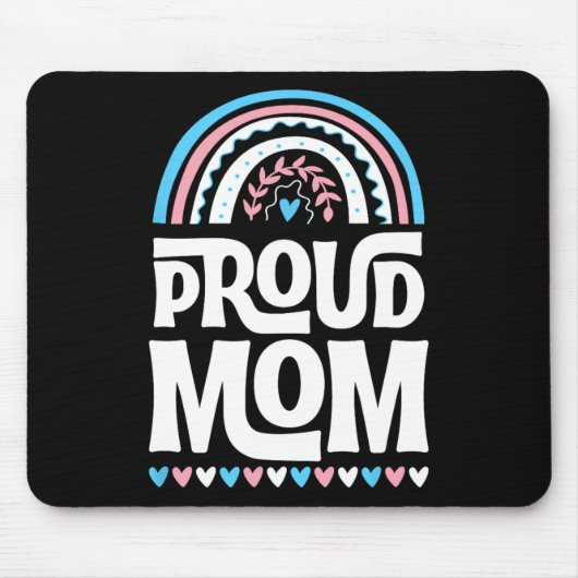Moeder Transgender Pride Vlag Moederdag Bohemian Muismat (Voorkant)