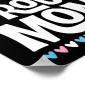 Moeder Transgender Pride Vlag Moederdag Bohemian  Poster (Hoek)