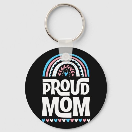 Moeder Transgender Pride Vlag Moederdag Bohemian Sleutelhanger (Voorkant)