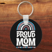 Moeder Transgender Pride Vlag Moederdag Bohemian Sleutelhanger (Voorkant)