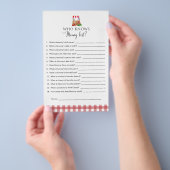 Moeder Trivia Spel Lokaal Geteelde Baby Shower Mar Flyer (Hand)