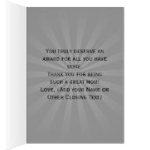 Moeder Trofee Award, Moederdag Kaart (Binnen (Rechts))