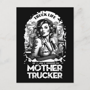 Moeder Trucker Briefkaart