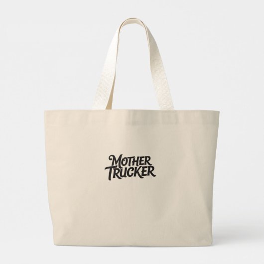Moeder Trucker Grote Tote Bag (Achterkant)