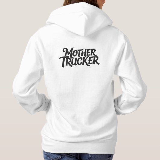 Moeder Trucker Hoodie (Achterkant)