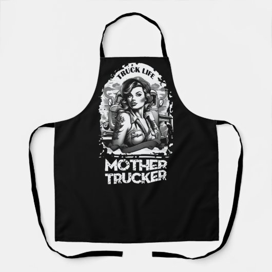 Moeder Trucker Schort (Voorkant)