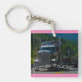 Moeder Trucker! Vrouw Driver Series Sleutelhanger