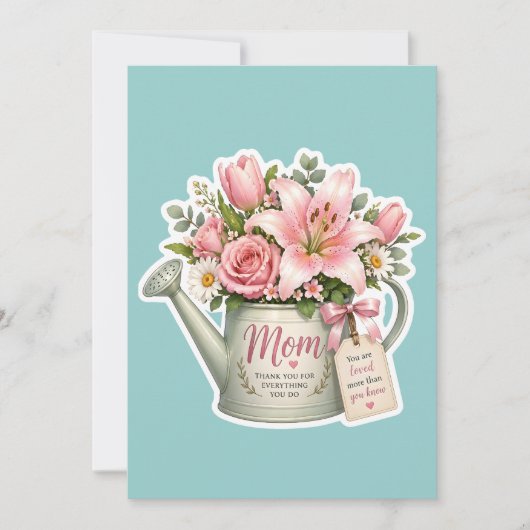 Moeder Tuin Bloemen Kaart (Voorkant)