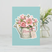Moeder Tuin Bloemen Kaart (Staand voorkant)