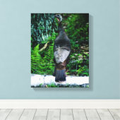 Moeder Turkey Wrapped Canvas Afdruk (Insitu (Houten vloer))