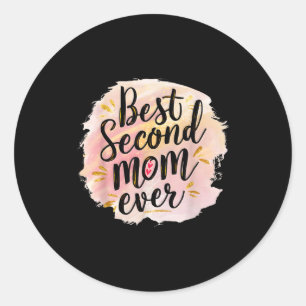 Moeder tweede moeder ooit moederdag ronde sticker
