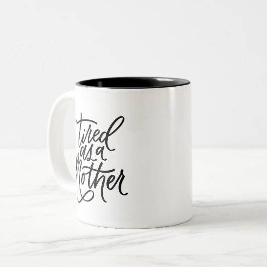 Moeder Tweekleurige Koffiemok (Voorkant links)