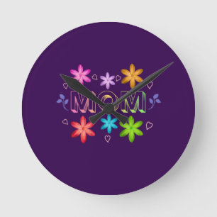 Moeder typografie ontwerp, Schattige moeder citaat Ronde Klok