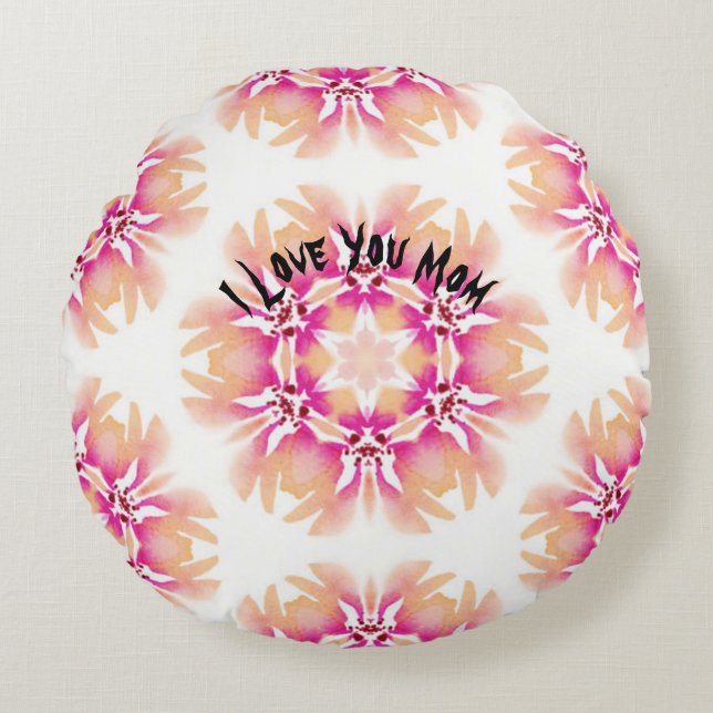 Moeder Unieke Luxe Wonen Ronde Kussens (Voorkant)