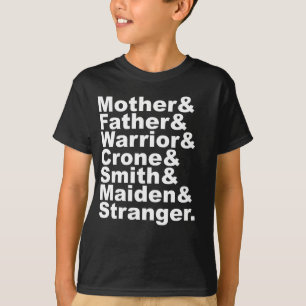 Moeder & Vader & Krijger & Kraai & Smid & Maagd T-shirt