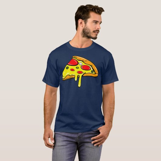 Moeder vader Zoon Dochter Pizza Slice Matching T-shirt (Voorkant volledig)