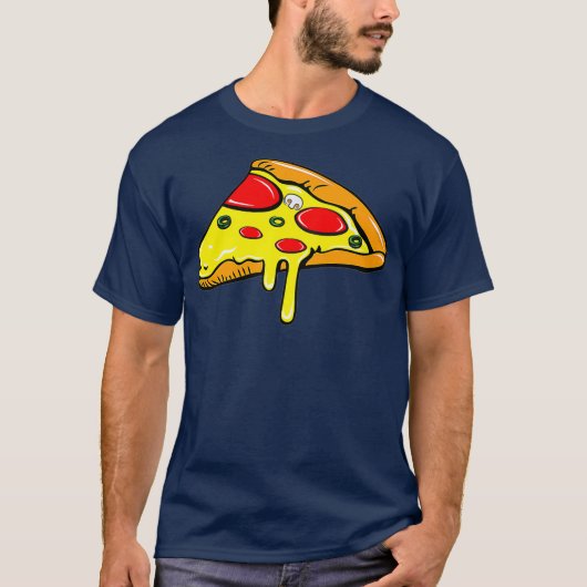 Moeder vader Zoon Dochter Pizza Slice Matching T-shirt (Voorkant)
