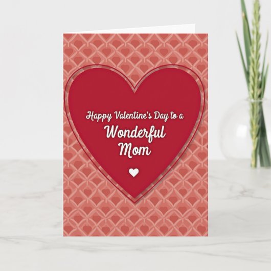 Moeder Valentijnsdag kaart (Voorkant)