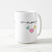 Moeder Valentijnse Kinder naam Convo Hearts Koffiemok (Voorkant rechts)