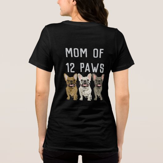 Moeder van 12 poten Tri-Blend shirt (Achterkant)