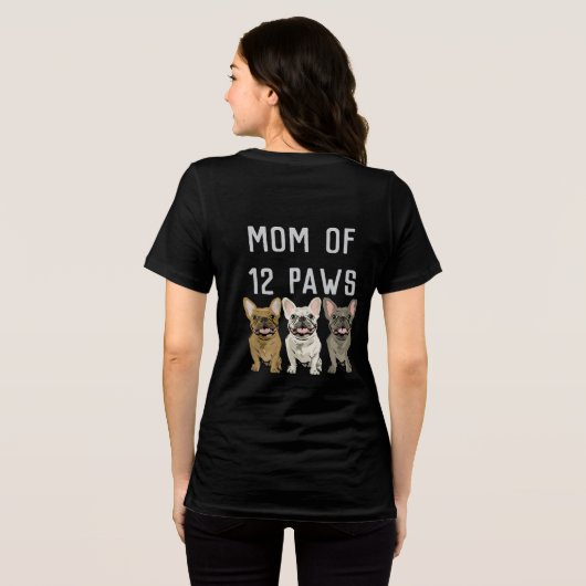 Moeder van 12 poten Tri-Blend shirt (Achterkant volledig)