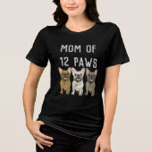 Moeder van 12 poten Tri-Blend shirt (Voorkant)