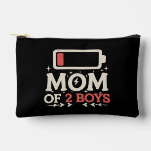 Moeder van 2 jongens Lage batterij Grappige Moeder Etui