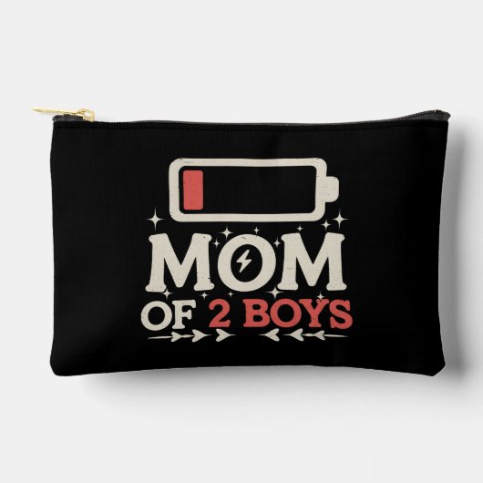 Moeder van 2 jongens Lage batterij Grappige Moeder Etui (Voorkant)