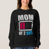 Moeder van 2 jongens van zoon dochter naar moeder  trui (Voorkant)