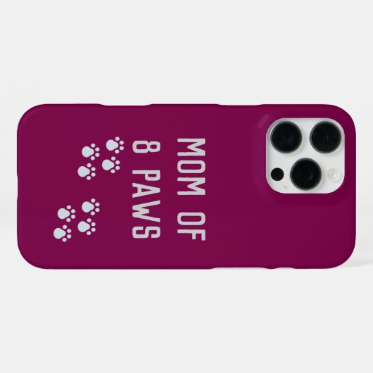 Moeder van 8 poten iPhone hoesje (Achterkant horizontaal)