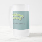 Moeder van alle bier matglas bierpul (Voorkant links)