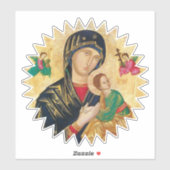 Moeder van Altijddurende Hulp Sticker (Vel)