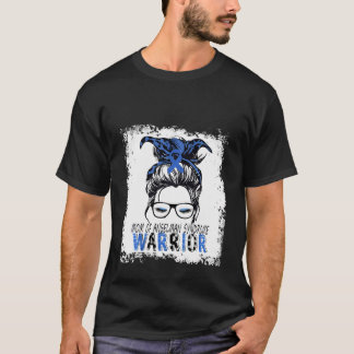 Moeder van Angelman syndroom Warriori Draag blauw  T-shirt