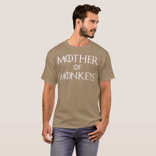 Moeder van Apen vriend T-shirt (Voorkant volledig)