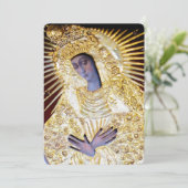 Moeder van Barmhartigheid Feestdagenkaart (Staand voorkant)