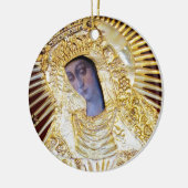Moeder van Barmhartigheid Keramisch Ornament (Links)