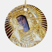 Moeder van Barmhartigheid Keramisch Ornament (Achterkant)