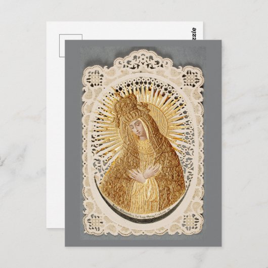 Moeder van Barmhartigheid Madonna in Gebed... Briefkaart (Voorkant / Achterkant)