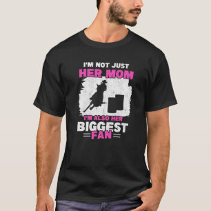 Moeder van Barrel Racer Mam Biggest Fan Horse Barr T-shirt