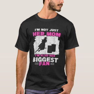 Moeder van Barrel Racer Mam Biggest Fan Horse Barr T-shirt