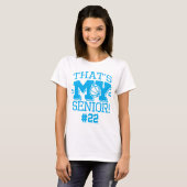 Moeder van Basketbal Senior Rugnummer & Naam T-shirt (Voorkant volledig)