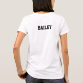 Moeder van Basketbal Senior Rugnummer & Naam T-shirt (Achterkant)