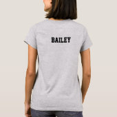 Moeder van Basketbal Senior Rugnummer & Naam T-shirt (Achterkant)