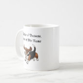 Moeder van Bassets, de eerste van mijn naam Koffiemok (Voorkant links)