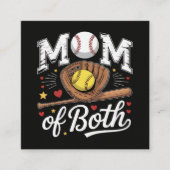 Moeder van beide Game Day Honkbal Softbal Informatiekaartje (Voorkant)