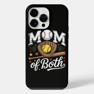 Moeder van beide Game Day Honkbal Softbal iPhone 14 Pro Max Hoesje