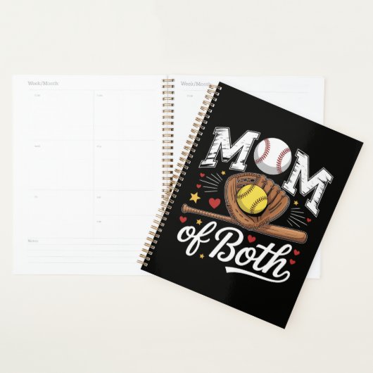 Moeder van beide Game Day Honkbal Softbal Planner (Display)