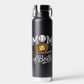 Moeder van beide Game Day Honkbal Softbal Waterfles (Voorkant)