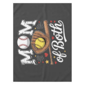 Moeder van beide Kampioensdag Honkbal Softbal  Tafelkleed (Voorkant)